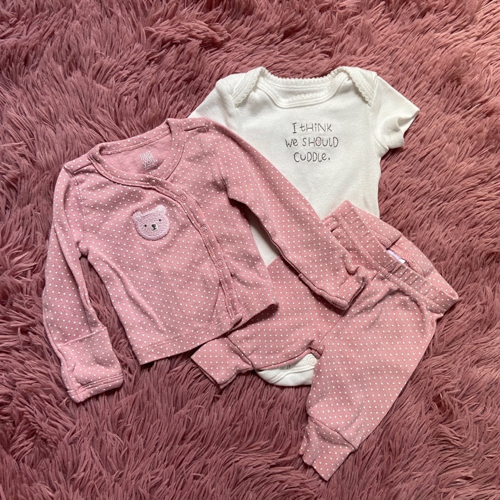 Carter’s Just For You 3PC Top & Bottom Set